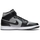 Кроссовки Nike Air Jordan 1 Mid черно-серые высокие Shadow 554724-096