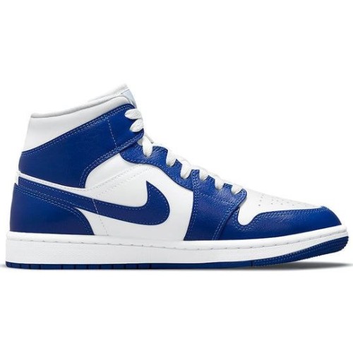 Nike Air Jordan 1 Mid женские бело-синие BQ6472-104