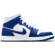 Nike Air Jordan 1 Mid женские бело-синие BQ6472-104