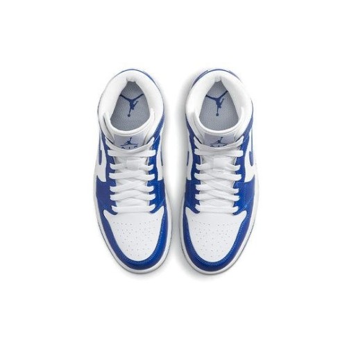 Nike Air Jordan 1 Mid женские бело-синие BQ6472-104