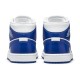Nike Air Jordan 1 Mid женские бело-синие BQ6472-104