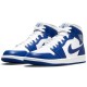 Nike Air Jordan 1 Mid женские бело-синие BQ6472-104