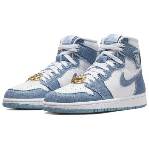 Nike Air Jordan 1 Retro женские высокие джинсовые OG Denim DM9036-104