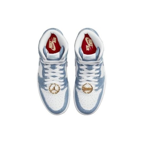 Nike Air Jordan 1 Retro женские высокие джинсовые OG Denim DM9036-104