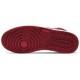 Кроссовки Nike Air Jordan 1 Mid черно-белые с бордовыми вставками Black Gym Red 554724-122