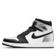 Кроссовки Nike Air Jordan 1 Retro высокие черно-белые с серебристыми вставками OG Silver Toe CD0461-001