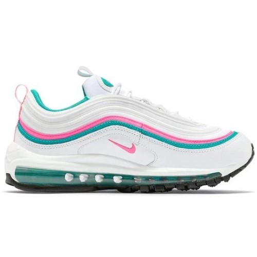 Nike Air Max Womens 97 White Pink Turbo Green DC5223-100 белые с разноцветными линями