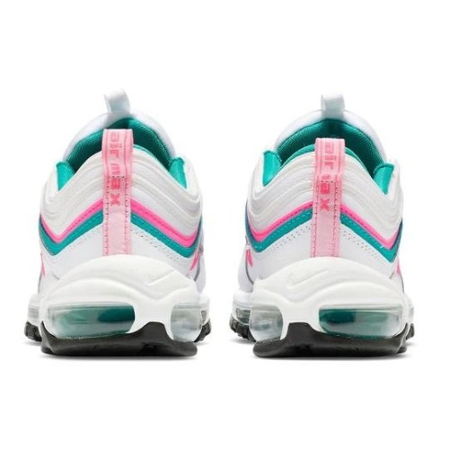 Nike Air Max Womens 97 White Pink Turbo Green DC5223-100 белые с разноцветными линями