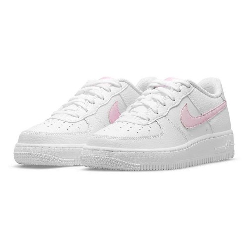 Кроссовки Nike Air Force 1 Low (GS) White Pink Foam бело-розовые