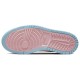 Кроссовки Nike Air Jordan 1 женские высокие светлые Pink Oxford Plum Fog DQ5092-651