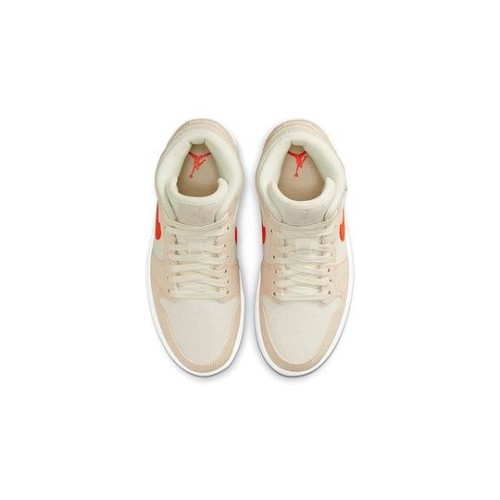 Nike Air Jordan 1 Mid SE Corduroy женские бежевые высокие DA8009-108