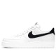 Кроссовки Nike Air Force 1 Low White and Black White Black Pebbled Leather черно-белые