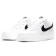 Кроссовки Nike Air Force 1 Low White and Black White Black Pebbled Leather черно-белые