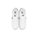 Кроссовки Nike Air Force 1 Low White and Black White Black Pebbled Leather черно-белые