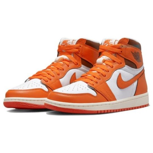 Кроссовки Nike Air Jordan 1 Retro женские оранжевые высокие DO9369-101