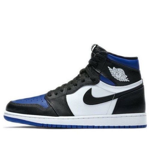 Nike Air Jordan 1 Retro High высокие черно-синие с белым OG Royal Toe 555088-041