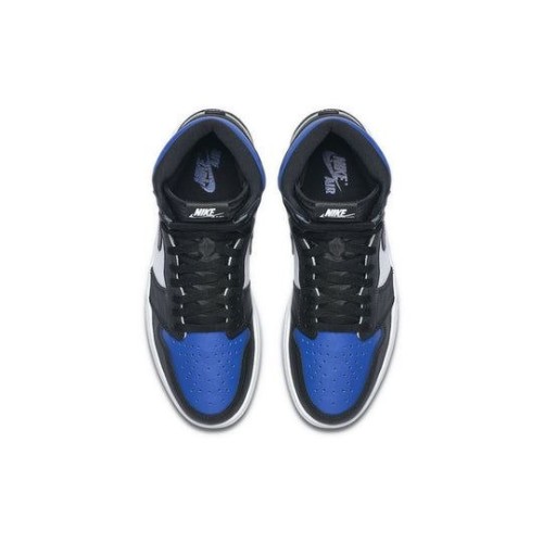 Nike Air Jordan 1 Retro High высокие черно-синие с белым OG Royal Toe 555088-041