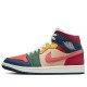 Кроссовки Nike Air Jordan 1 Mid женские разноцветные DN3738-400