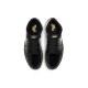 Кроссовки Nike Air Jordan 1 Retro High OG Black Metallic Gold черные лаковые высокие 555088-032
