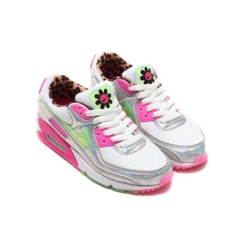 Nike Air Max (Найк Эир Макс) Womens 90 Laser Fuchsia CQ2559-100 женские разноцветные