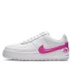 Кроссовки Nike AF1 Jester XX Laser Fuchsia женские белые низкие с розовым