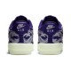 Кроссовки Nike Air Force 1 Low 07 QS Purple Skeleton Halloween фиолетовые низкие