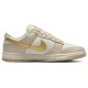 Кроссовки Nike Dunk Gold Swoosh бело-бежевые
