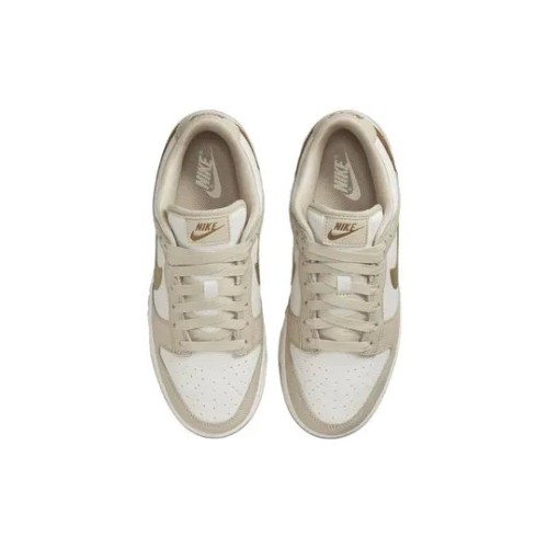 Кроссовки Nike Dunk Gold Swoosh бело-бежевые