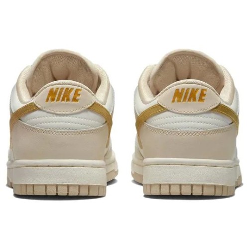 Кроссовки Nike Dunk Gold Swoosh бело-бежевые