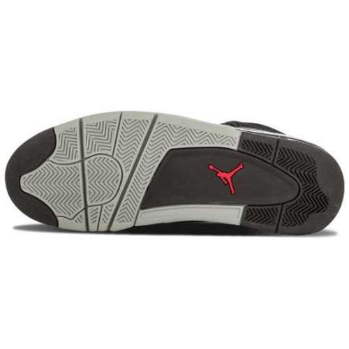 Кроссовки Nike Air Jordan 4 Retro Rare Air Laser черные с серыми вставками 312255-061
