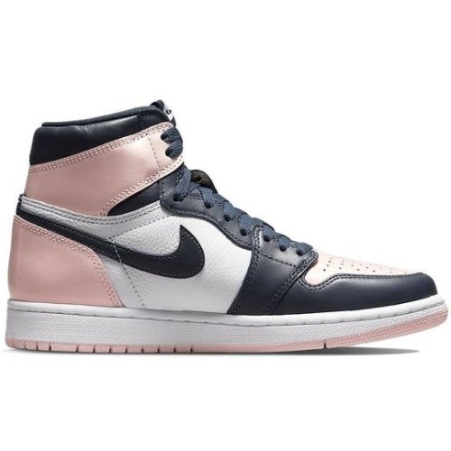 Кроссовки Nike Air Jordan 1 Retro женские высокие черные с розовым DD9335-641