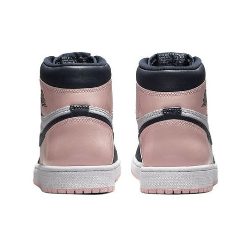 Кроссовки Nike Air Jordan 1 Retro женские высокие черные с розовым DD9335-641