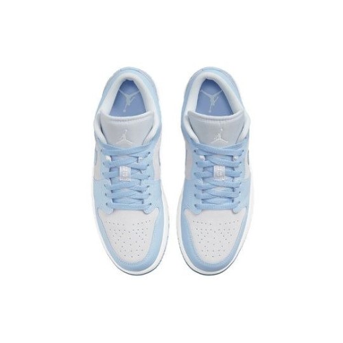 Кроссовки Nike Air Jordan 1 Low женские голубые низкие Aluminum DC0774-050