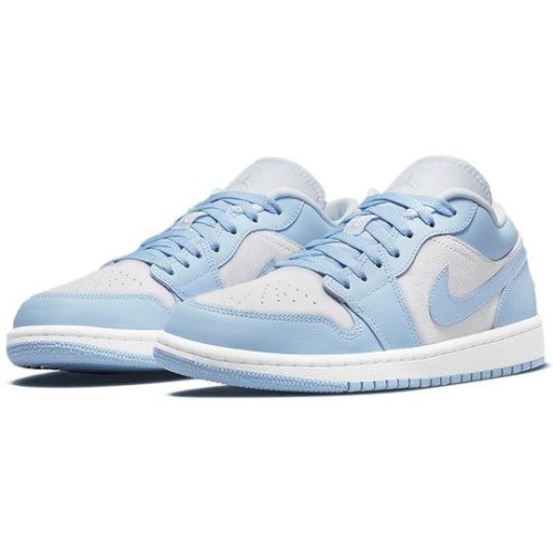 Кроссовки Nike Air Jordan 1 Low женские голубые низкие Aluminum DC0774-050