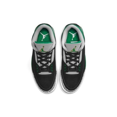 Кроссовки Nike Air Jordan 3 Retro Pine Green черно-зеленые низкие CT8532-030