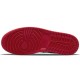 Кроссовки Nike Air Jordan 1 Low Bred Toe низкие черно-белые с красными вставками 553558-612