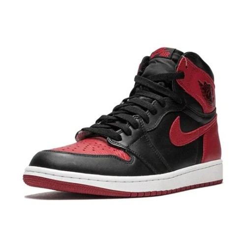 Красные кроссовки Air Jordan 1 Retro High OG Banned 2016