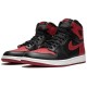 Красные кроссовки Air Jordan 1 Retro High OG Banned 2016