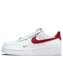 Кроссовки Nike Womens Air Force 1 07 ESS White Red Gold