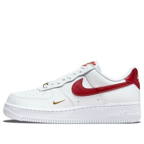 Кроссовки Nike Womens Air Force 1 07 ESS White Red Gold