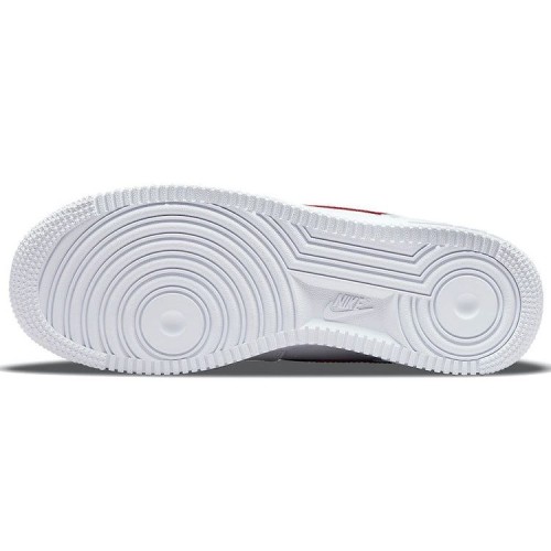 Кроссовки Nike Womens Air Force 1 07 ESS White Red Gold