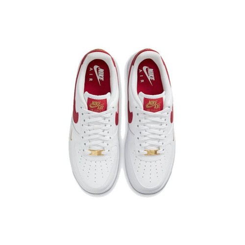 Кроссовки Nike Womens Air Force 1 07 ESS White Red Gold