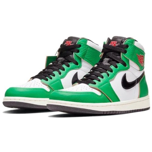 Зеленые кроссовки (WMNS) Air Jordan 1 Retro High OG Lucky Green