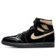Баскетбольные кроссовки Air Jordan 1 Retro High OG Black Metallic Gold