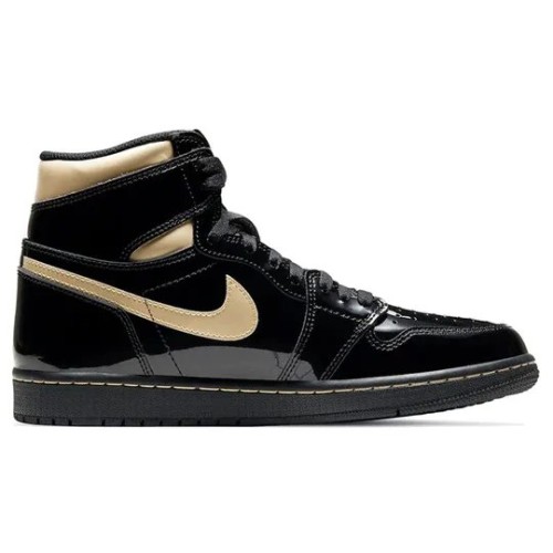Баскетбольные кроссовки Air Jordan 1 Retro High OG Black Metallic Gold
