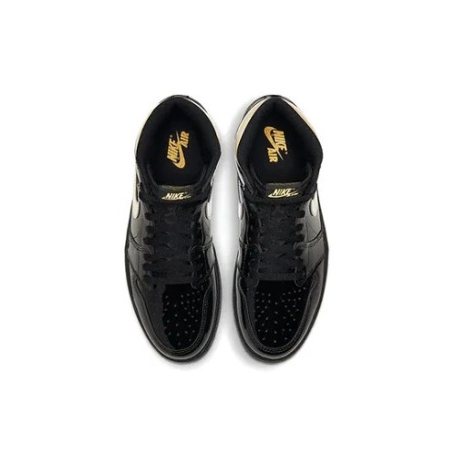 Баскетбольные кроссовки Air Jordan 1 Retro High OG Black Metallic Gold