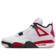 Белые кроссовки Air Jordan 4 Retro Red Cement DH6927-161