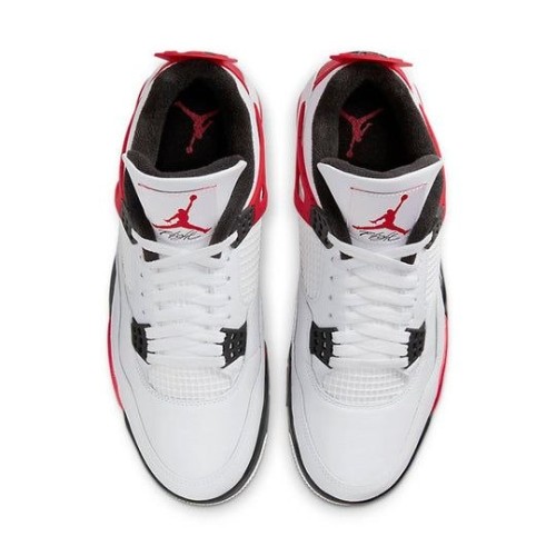 Белые кроссовки Air Jordan 4 Retro Red Cement DH6927-161