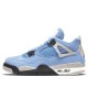 Голубые кроссовки Air Jordan 4 Retro University Blue