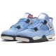 Голубые кроссовки Air Jordan 4 Retro University Blue